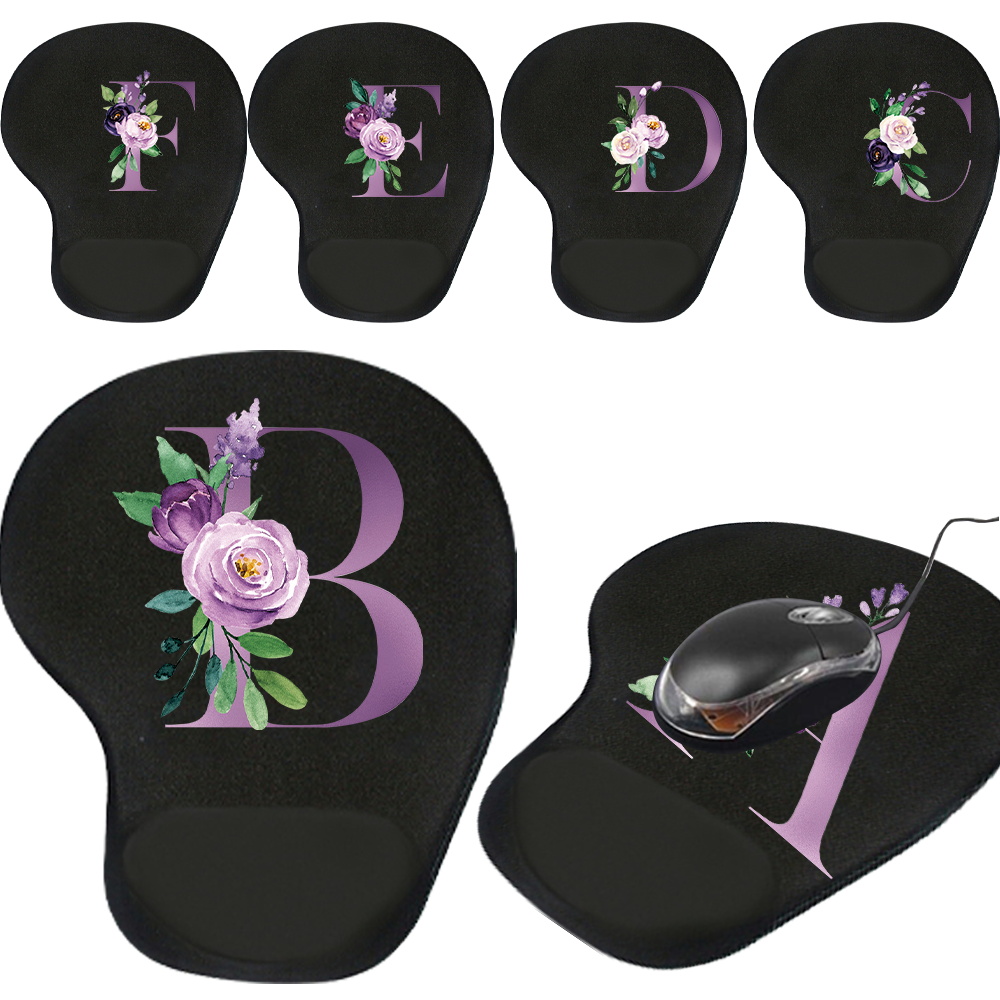 Handgelenkschutz-Mauspad, Büro – Tradescantia Purple Bewertung und Preis